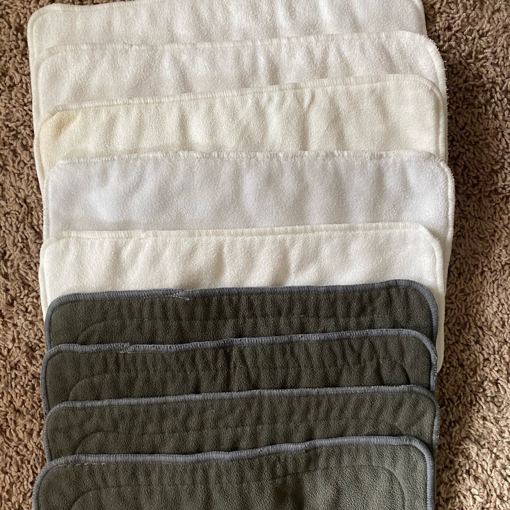 Cloth diaper inserts and liners